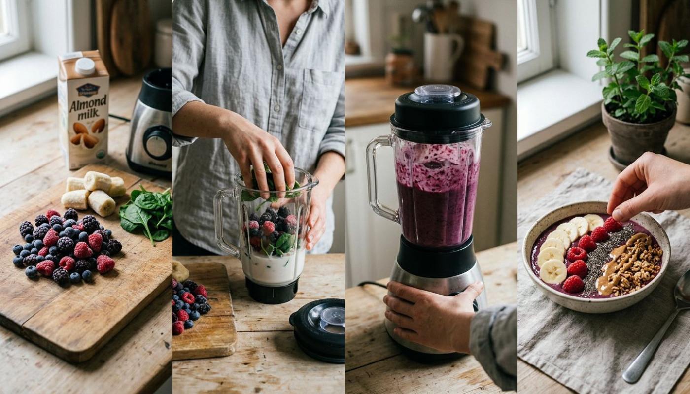 Les étapes clés pour réaliser un smoothie bowl nutritif